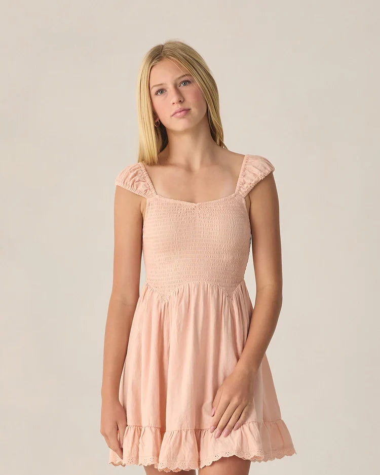 Teen Kalina Dress | Blush | Rylee & Cru-1