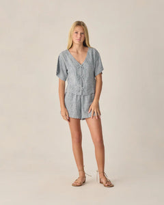 Teen Juniper Set | Marine Gingham| Rylee & Cru-1