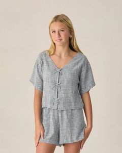 Teen Juniper Set | Marine Gingham| Rylee & Cru-2