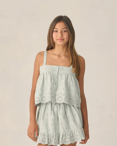 Teen Eyelet Swing Top | Seafoam | Rylee & Cru-1