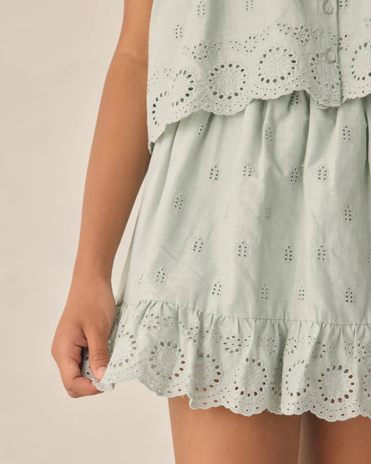 Teen Eyelet Swing Top | Seafoam | Rylee & Cru-3