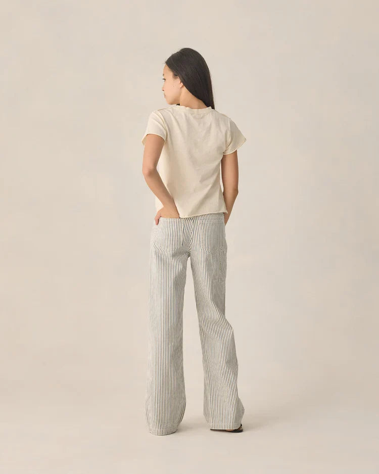 Teen Baggy Wide Leg Pant | Railroad Stripe| Rylee & Cru-3