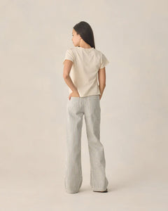 Teen Baggy Wide Leg Pant | Railroad Stripe| Rylee & Cru-3
