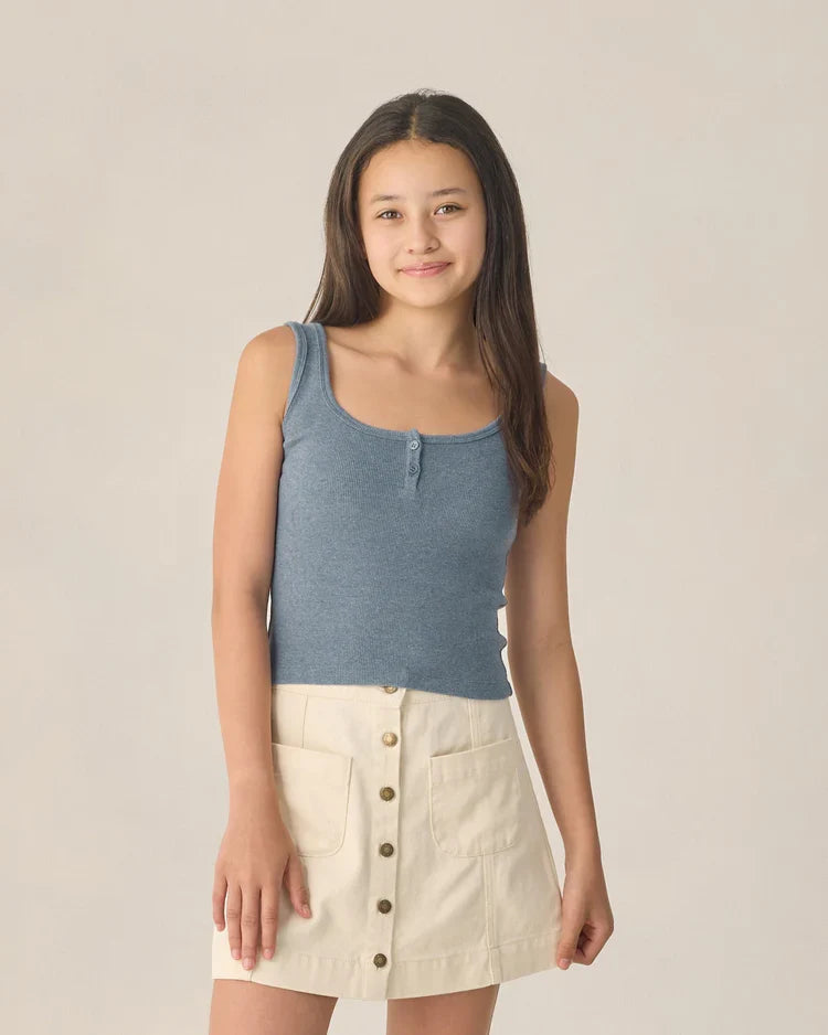 Teen Denver Mini Skirt | Natural | Rylee & Cru-1