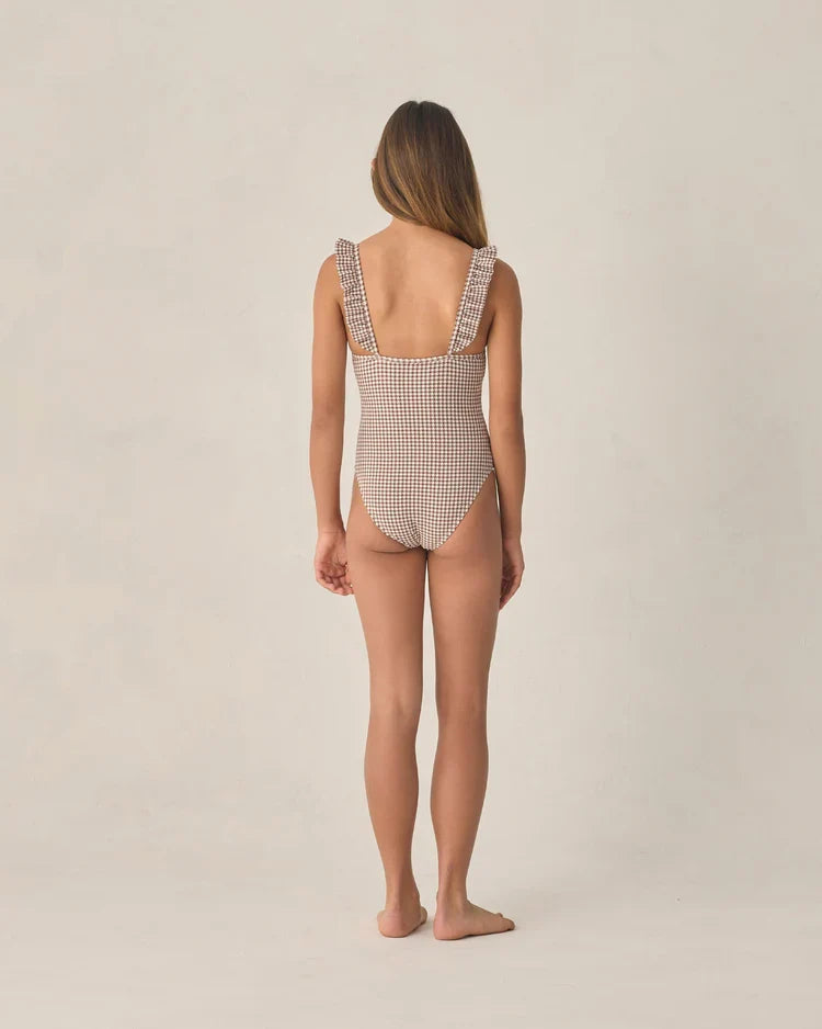 Teen Sky One-Piece | Chocolate Houndstooth | Rylee & Cru-3