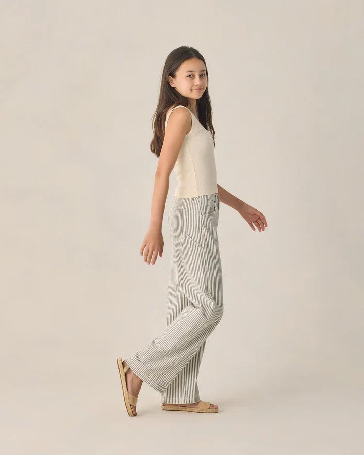 Teen Ribbed Tank | Natural | Rylee & Cru-2