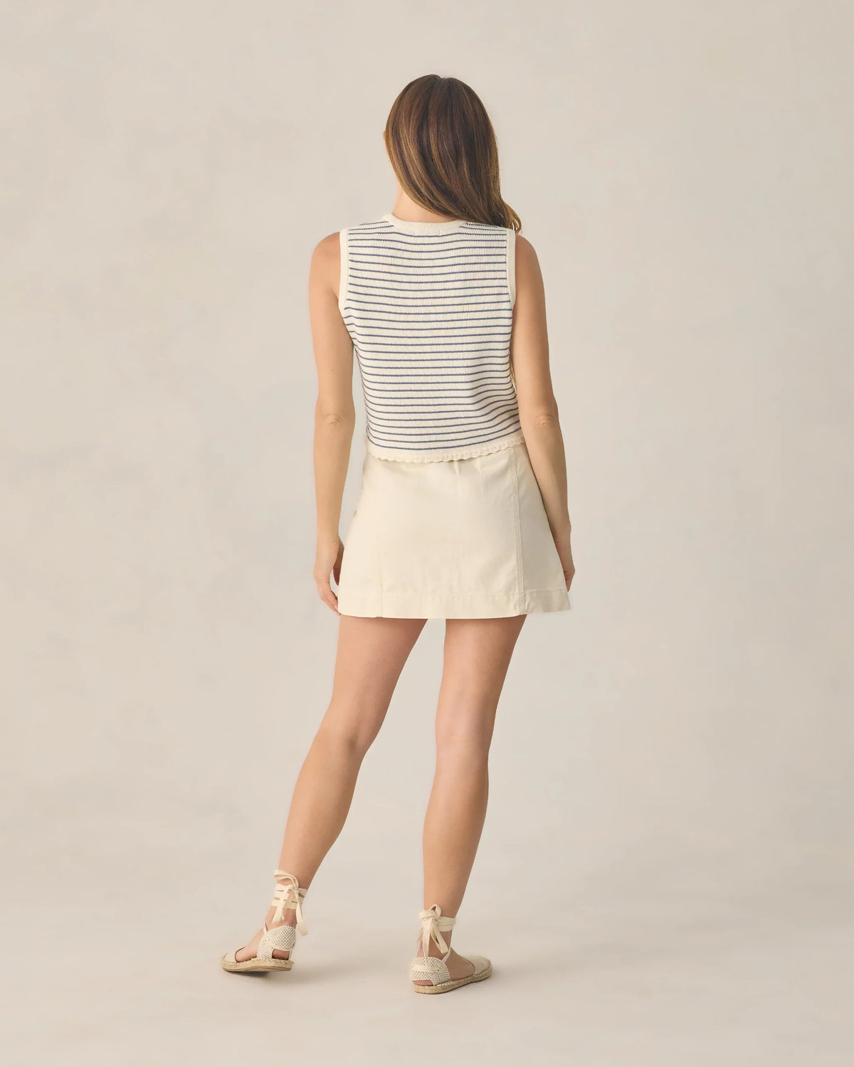 Ladies Denver Mini Skirt | Natural | Rylee & Cru-4