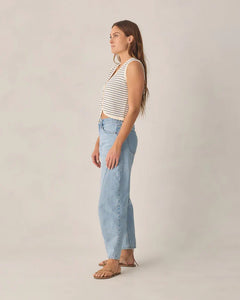 Ladies Knit Vest | Marine Stripe | Rylee & Cru-3