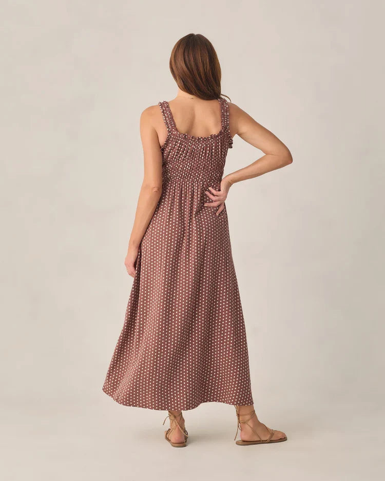 Ladies Jane Dress | Chocolate Polka Dot | Rylee & Cru-2