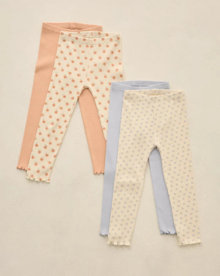 Ribbed Legging Set | Natural & Periwinkle | Rylee & Cru-4