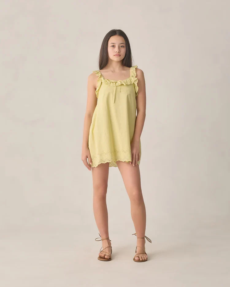 Teen Ida Dress | Citron | Rylee & Cru-1
