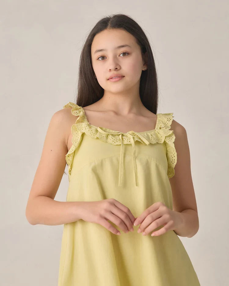 Teen Ida Dress | Citron | Rylee & Cru-3