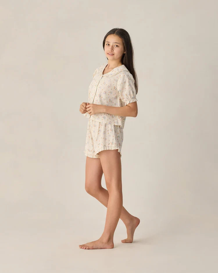 Teen Delilah Pajama Set | Pastel Garden | Rylee & Cru-3