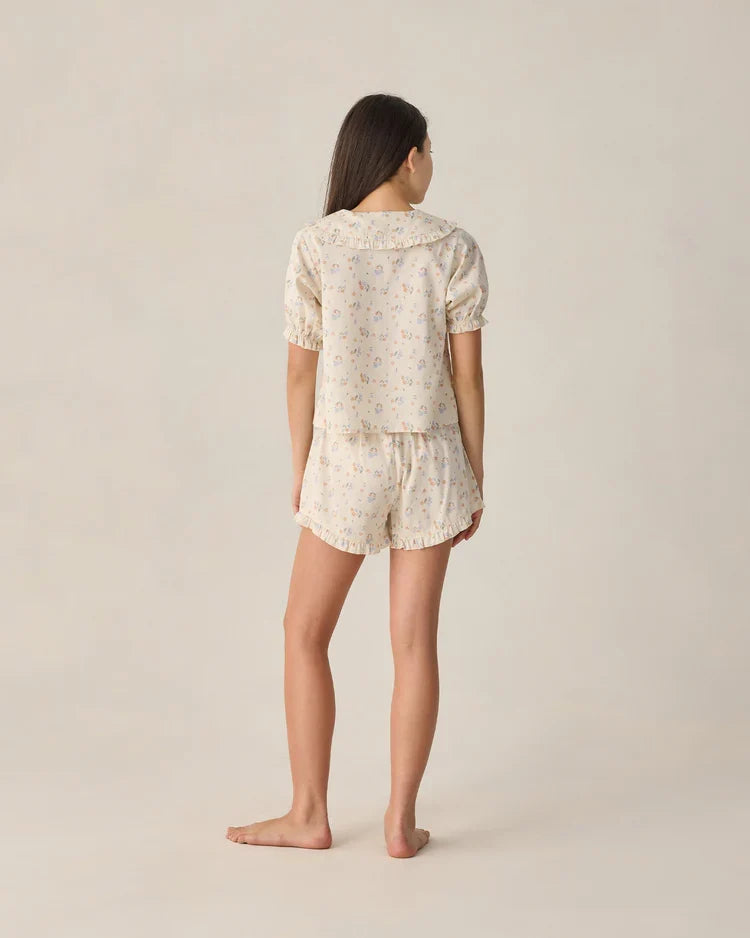 Teen Delilah Pajama Set | Pastel Garden | Rylee & Cru-4