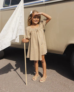 Sabrina Mini Dress | Ocre Check | Rylee & Cru-4