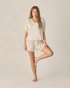 Women's Delilah Pajama Set | Pastel Garden | Rylee & Cru-2