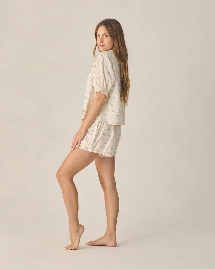 Women's Delilah Pajama Set | Pastel Garden | Rylee & Cru-3