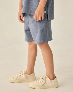 Oceanside Tech Short | Heathered Marine | Rylee & Cru-3