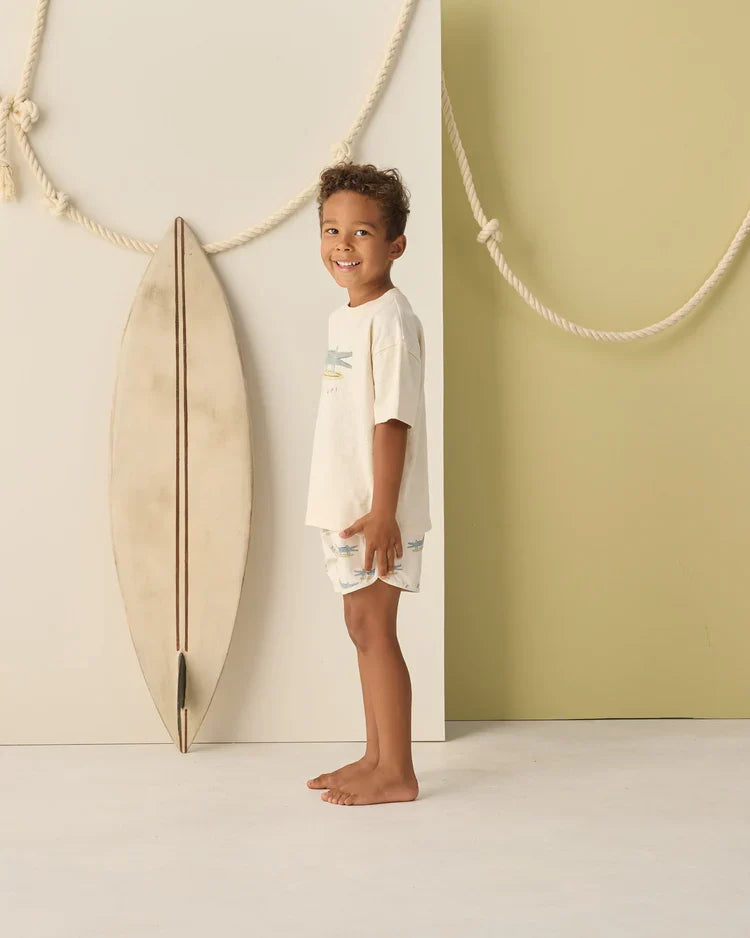 Relaxed Tee | Alligator | Rylee & Cru-4