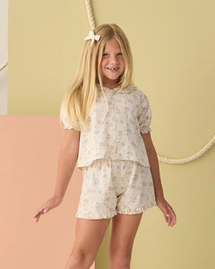 Delilah Pajama Set | Pastel Garden | Rylee & Cru-1
