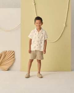 Boardshort | Ocre Check | Rylee & Cru-3