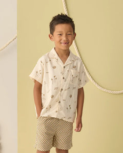 Boardshort | Ocre Check | Rylee & Cru-4