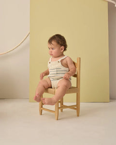 Ashton Knit Romper | Sea Green Stripe | Rylee & Cru-1