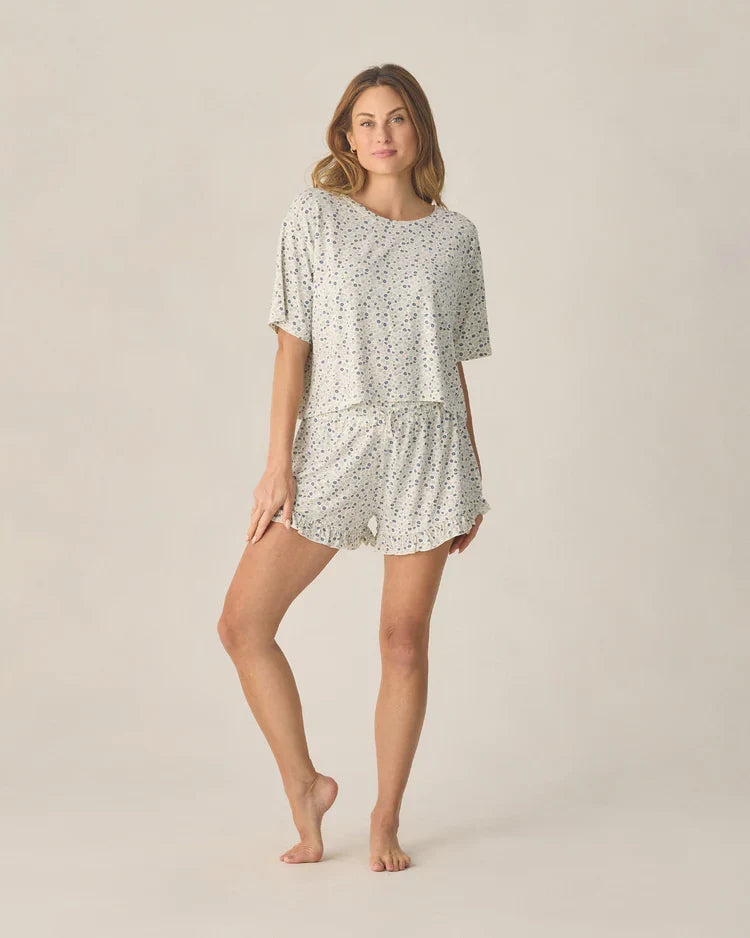 Ladies Mosie Set | Blue Ditsy | Rylee & Cru-2