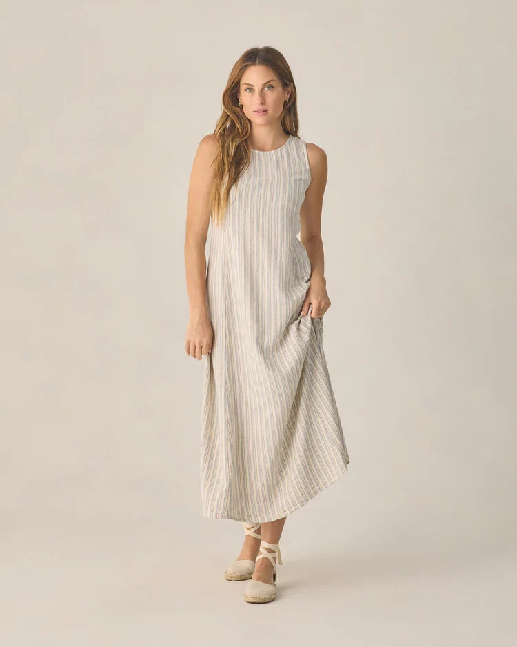 Ladies Indi Midi Dress | Nautical Stripe | Rylee & Cru-2