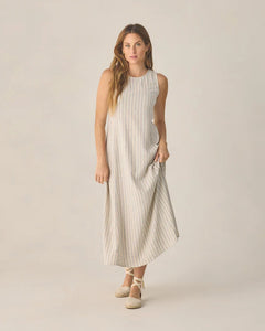 Ladies Indi Midi Dress | Nautical Stripe | Rylee & Cru-2