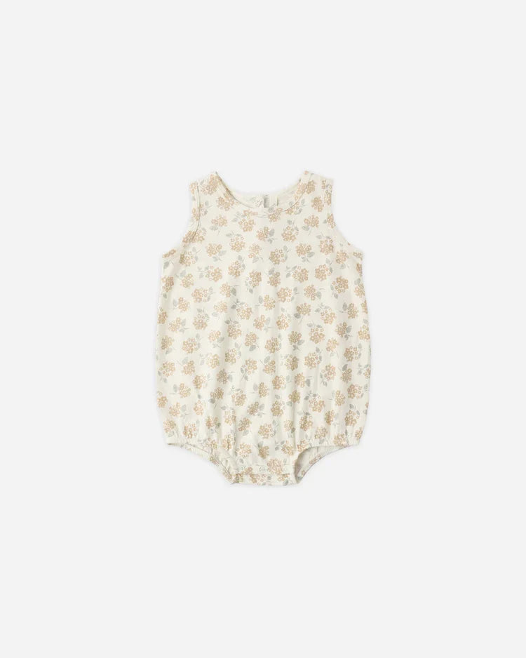 Bubble Onesie | Yellow Ditsy  | Rylee & Cru-1