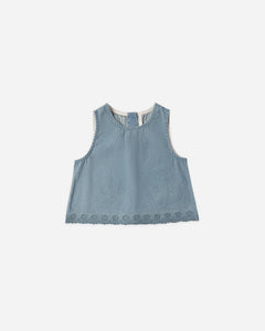 Aaron Top | Washed Blue | Rylee & Cru-2