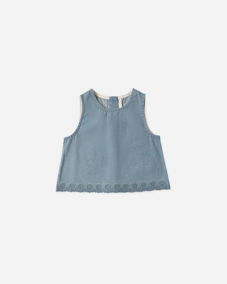 Aaron Top | Washed Blue | Rylee & Cru-2