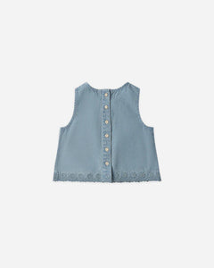 Aaron Top | Washed Blue | Rylee & Cru-3