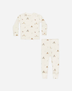 Organic Long Sleeve Pajama Set | Presents | Rylee & Cru-2