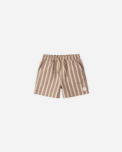 Boardshort | Brown Butterscotch Stripe | Rylee & Cru-3