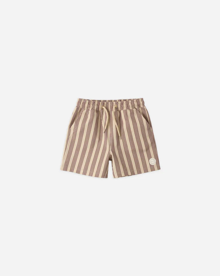 Boardshort | Brown Butterscotch Stripe | Rylee & Cru-3