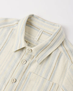 Collared Short Sleeve Shirt | Sea Stripe | Rylee & Cru-7