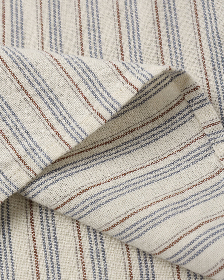 Collared Short Sleeve Shirt | Nautical  Stripe | Rylee & Cru-5