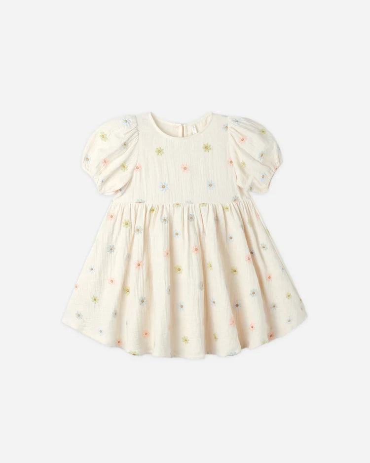 Marley Dress | Embroidered Daisies | Rylee & Cru-2