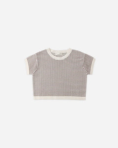 Knit Set | Chocolate Stripe | Rylee & Cru-4