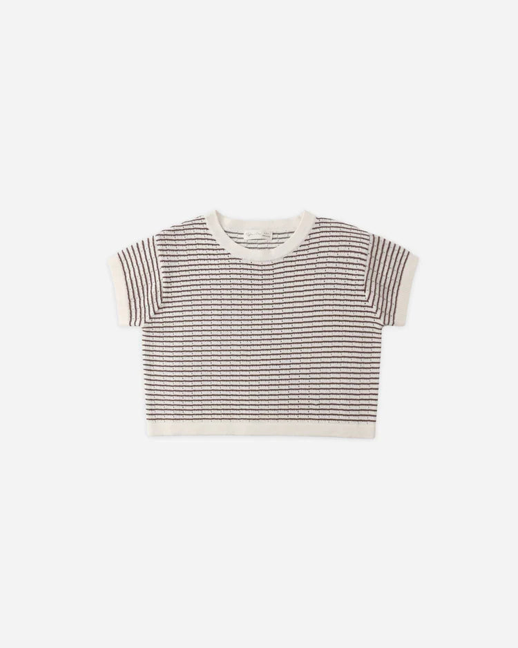 Knit Set | Chocolate Stripe | Rylee & Cru-4