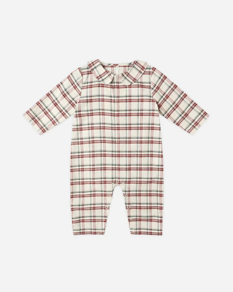 Baby Pajama Romper | Holiday Flannel | Rylee & Cru-4