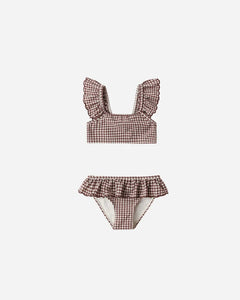Santorini Bikini | Chocolate Houndstooth | Rylee & Cru-1