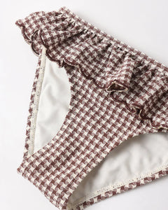 Santorini Bikini | Chocolate Houndstooth | Rylee & Cru-3