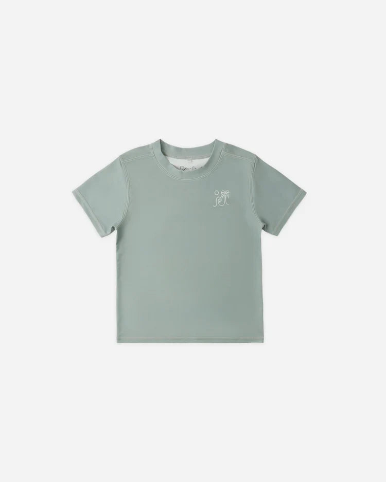 Short Sleeve Rashguard | Sea Green | Rylee & Cru-2