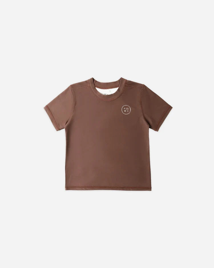 Short Sleeve Rashguard | Chocolate | Rylee & Cru-1