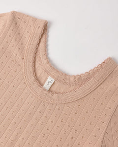 Pointelle Tee | Melon | Rylee & Cru-3