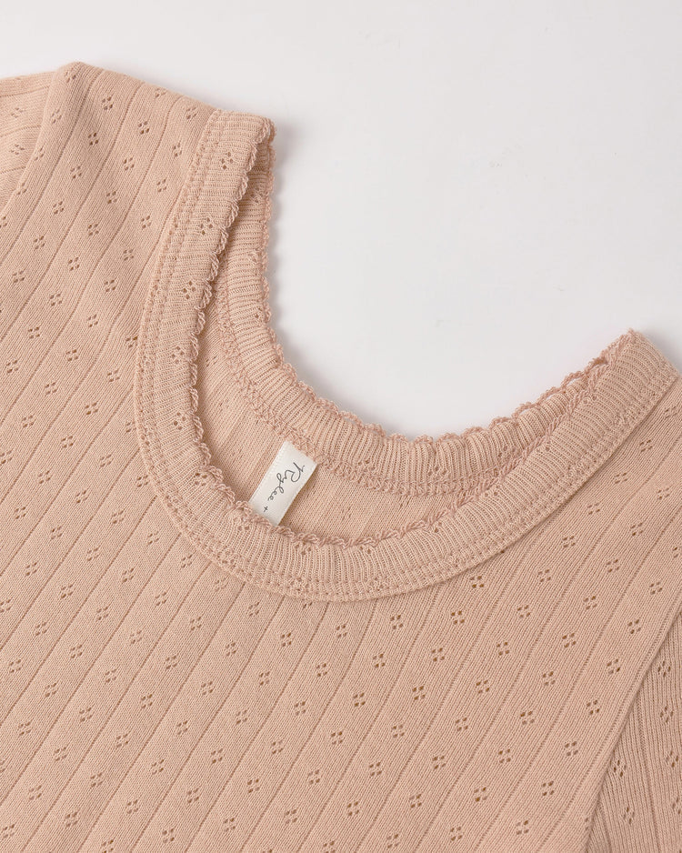 Pointelle Tee | Melon | Rylee & Cru-3