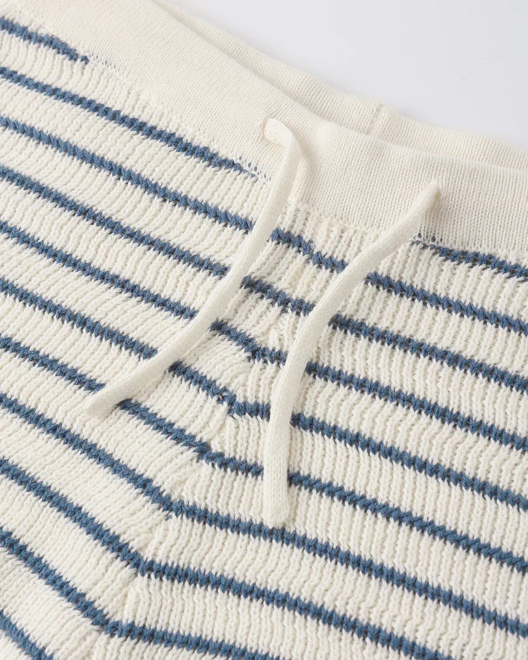 Knit Vest Set | Marine Stripe | Rylee & Cru-6